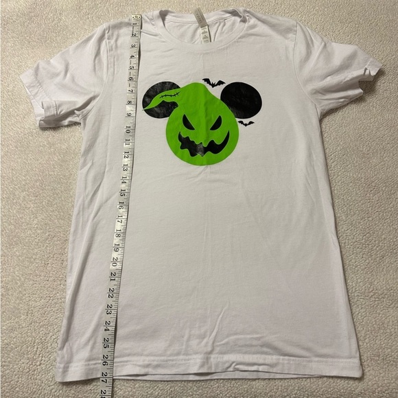 Oogie Boogie Mickey Mouse White Short Sleeve Tee Shirt Bella Canvas - Picture 8 of 9